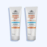 إنفينيتي كير صن سكرين لوشن حماية من أشعة الشمس + 50 مرطب للبشرة و مقاوم للماء لجميع أنواع البشرة 60 مل (1+1) - Nabda Egypt